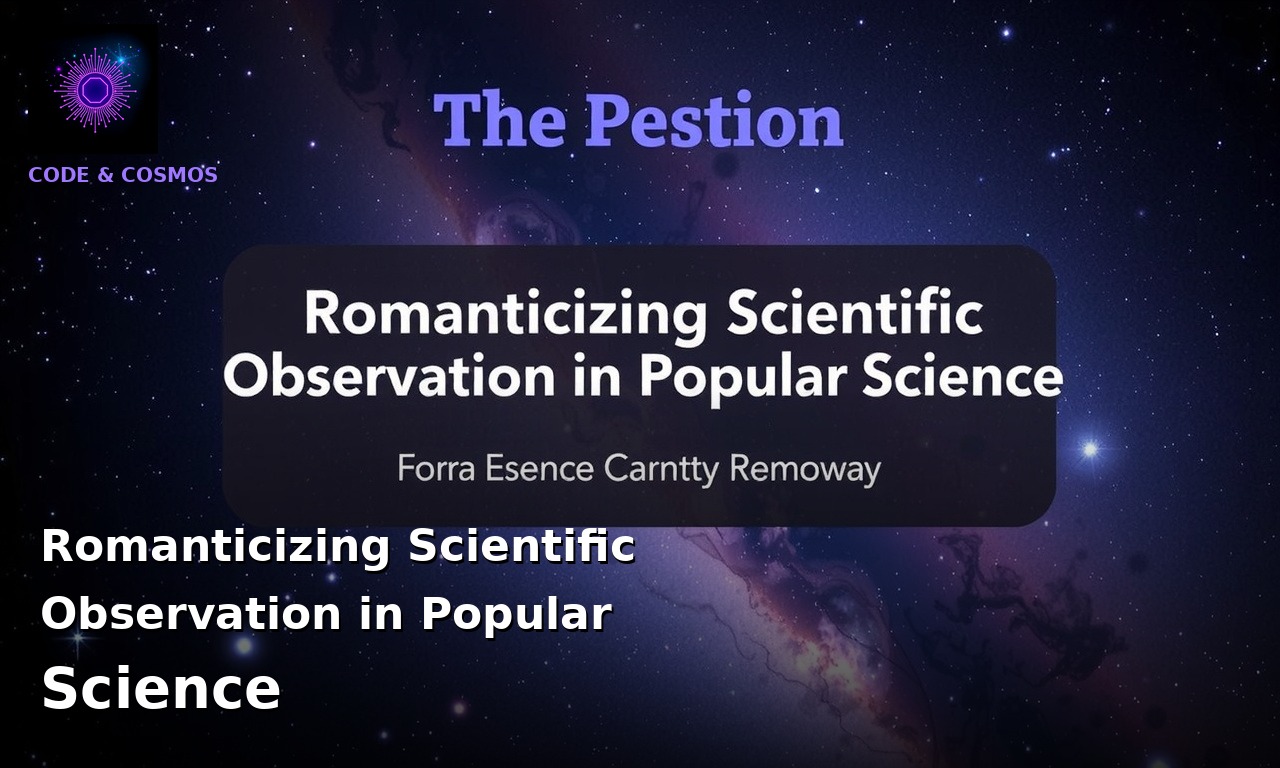 Romanticizing Scientific Observation in Popular Science
