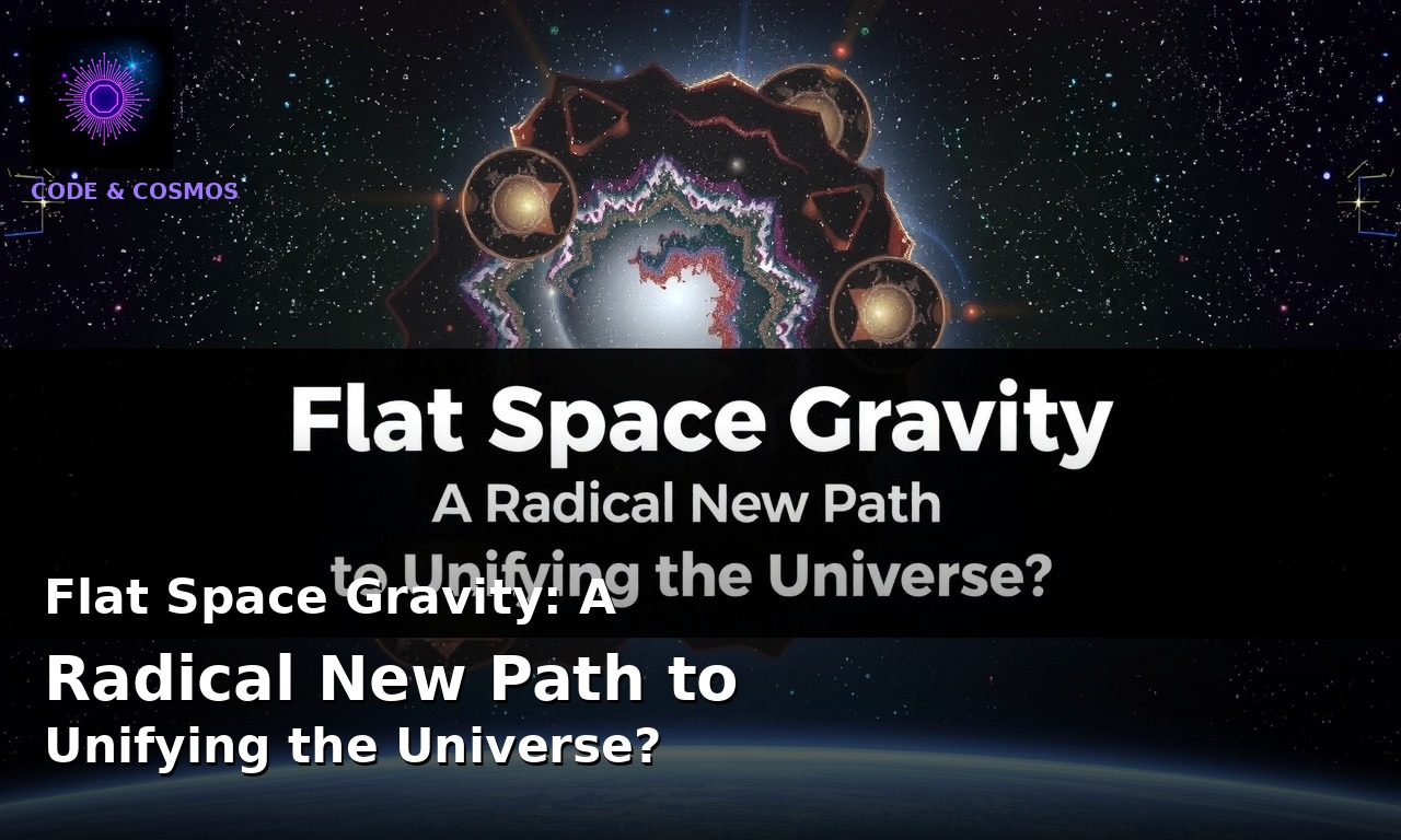 Flat Space Gravity: A Radical New Path to Unifying the Universe?