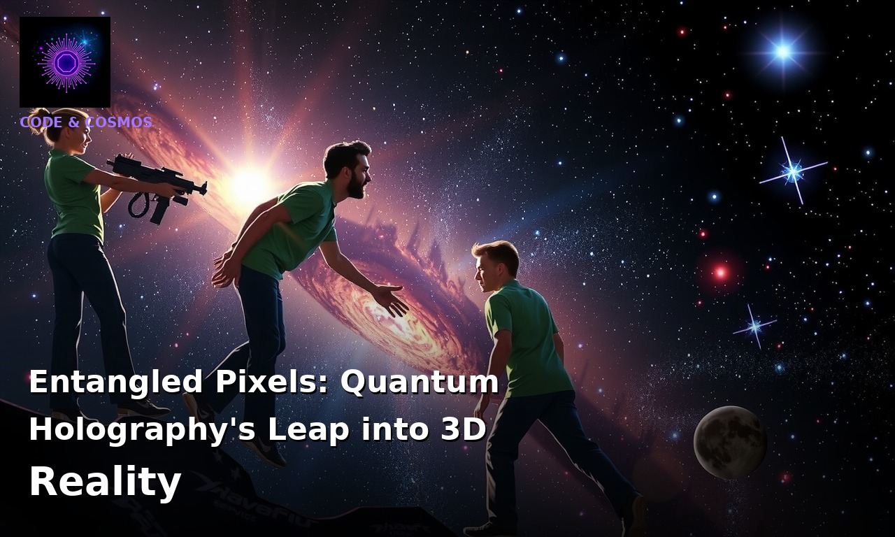 Entangled Pixels: Quantum Holography's Leap into 3D Reality
