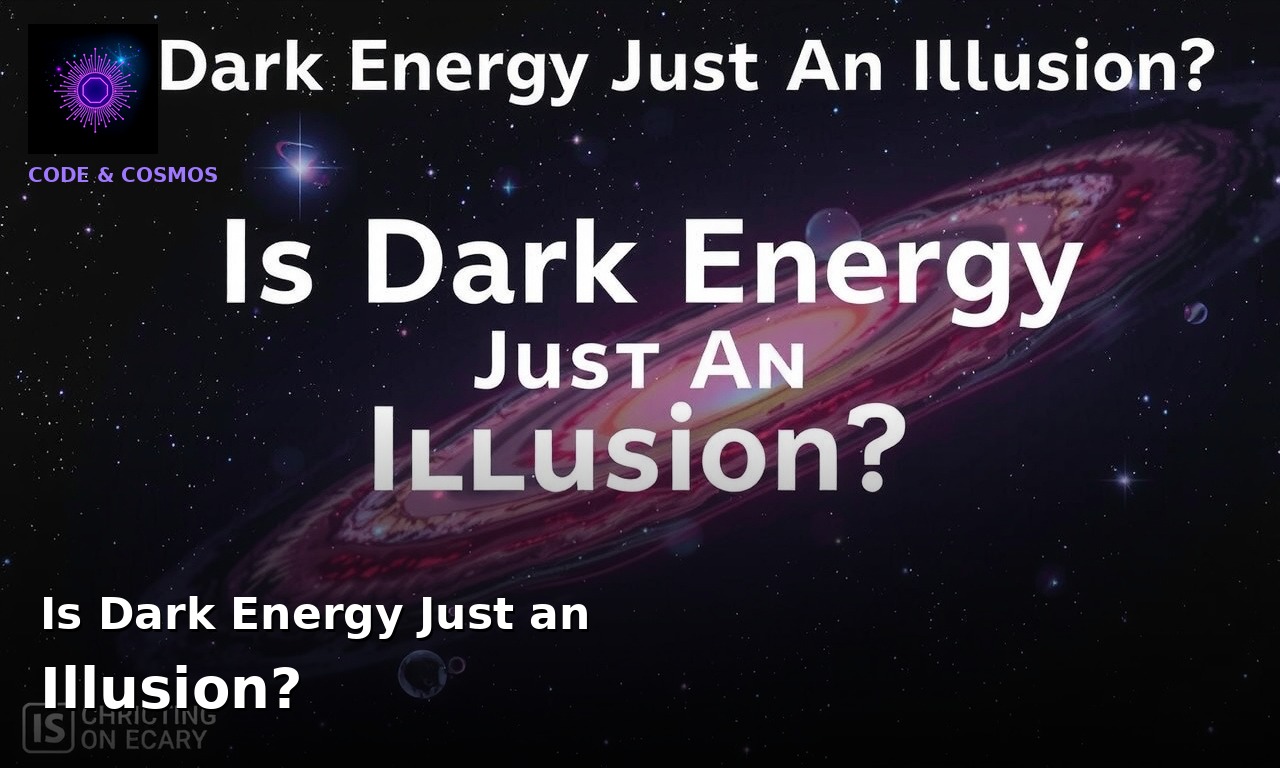 Is Dark Energy Just an Illusion?