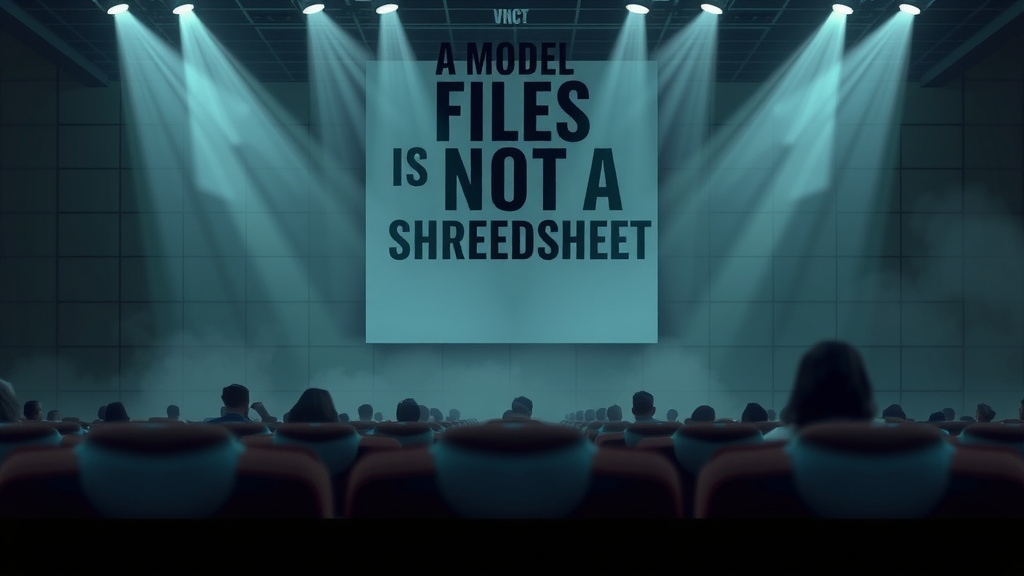 A Model File Is Not a Spreadsheet
